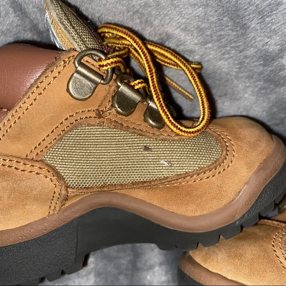Timberland Field Boots Infant Toddler Size 5 Brown Nubuck - Picture 5 of 11